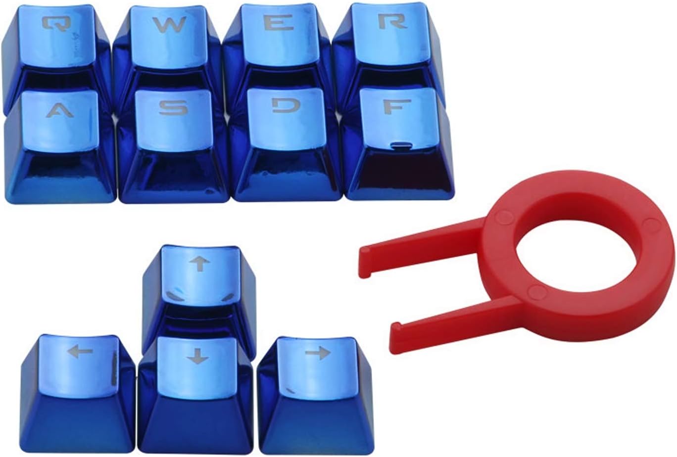 12 Key Keycaps Electroplated Metal Coating PBT Game Player Keycaps for ...