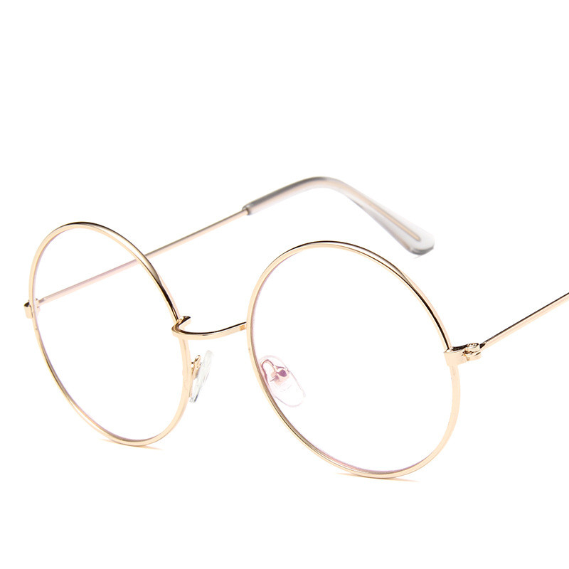 Gold metal round on sale glasses