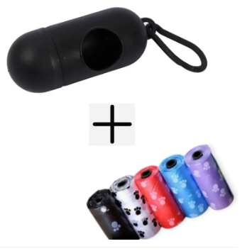 01 Dispenser + 05 Rolls Disopsable Baby Diapers Bag Box Kit Portable Baby Diapers Platics Bags Pet Waste Bag Box Kit Portable Baby Diapers Platics Bags Rubbish Bags Garbage Bag Removable Box Nappy Bag with Rope/hooks