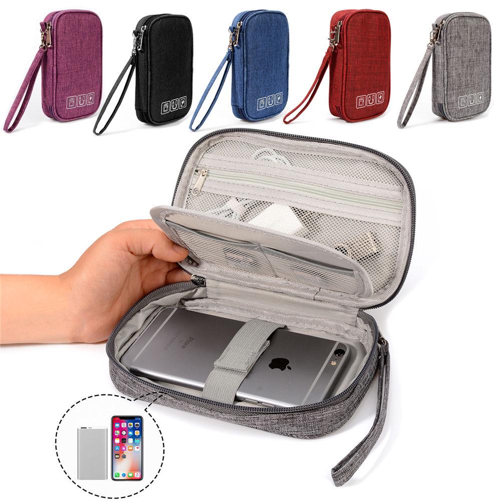 Travel Cable Organizer – Waterproof Electronic Accessories Storage Pouch  Portable Tech Accessories Carry Case – Waterproof Cable & Gadget Organizer Bag  Electronic Travel Storage Bag – Multi-Purpose Cable Organizer & Gadget Pouch