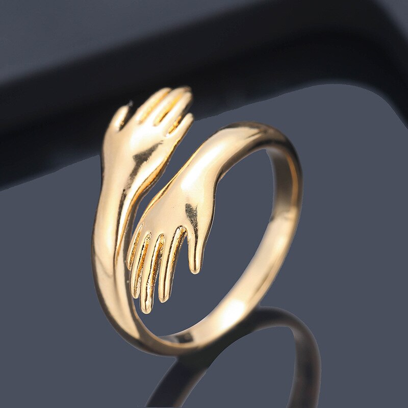 Loving Couple Hug Rings- Adjustable Retro Hug Style Ring for Men and Women- Buy 1 Get 1 Free