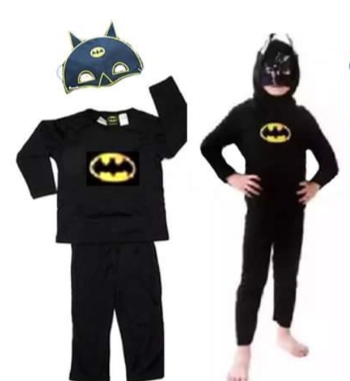 New Spiderman Superman Batman Children Clothing Set Fashion Cosplay Costume Pajamas Set Top+Pent+Mask