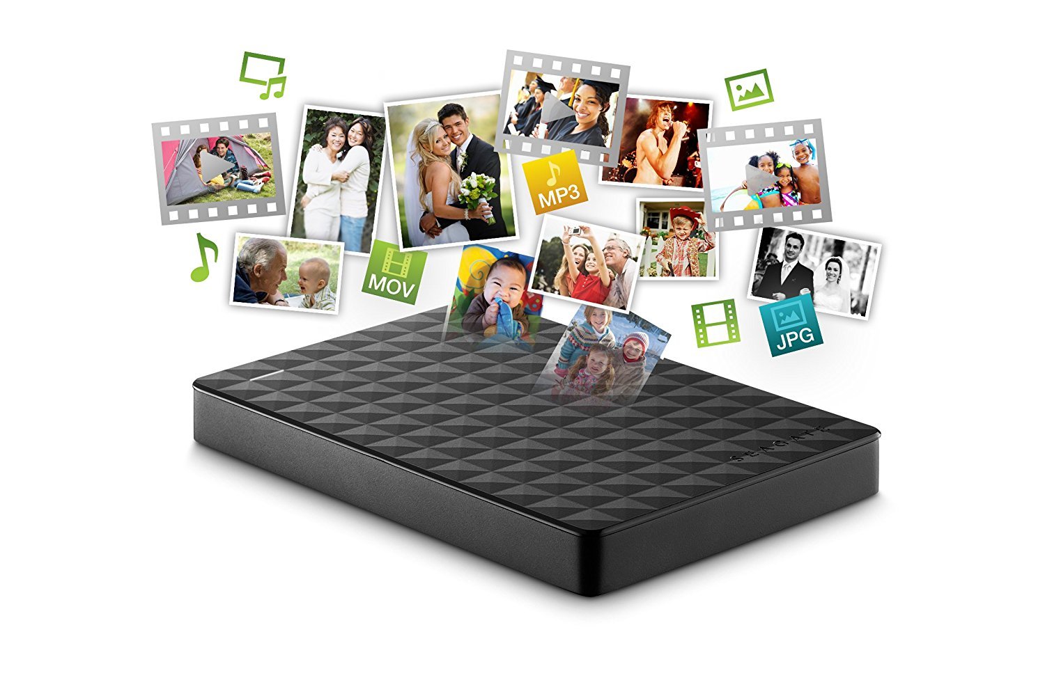 SEAGATE EXPANSION PORTABLE EXTERNAL HARD DRIVE USB 3.0