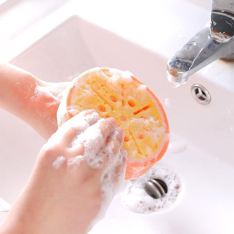 Creative Sponge Kitchen Accessories Fruit Shape Washing Dishes Sponge Cleaning Dish Remove Stains