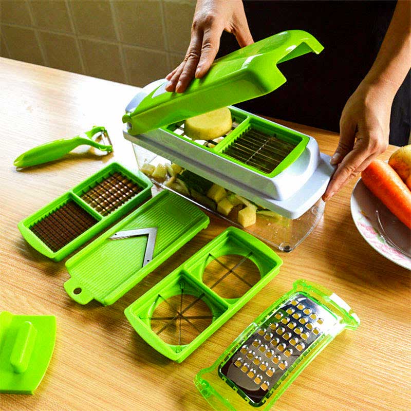 100% ORIGINAL NICER DICER 12 in 1 with original BOX , Stainless Steel and  Sharp BLADES | Daraz.pk