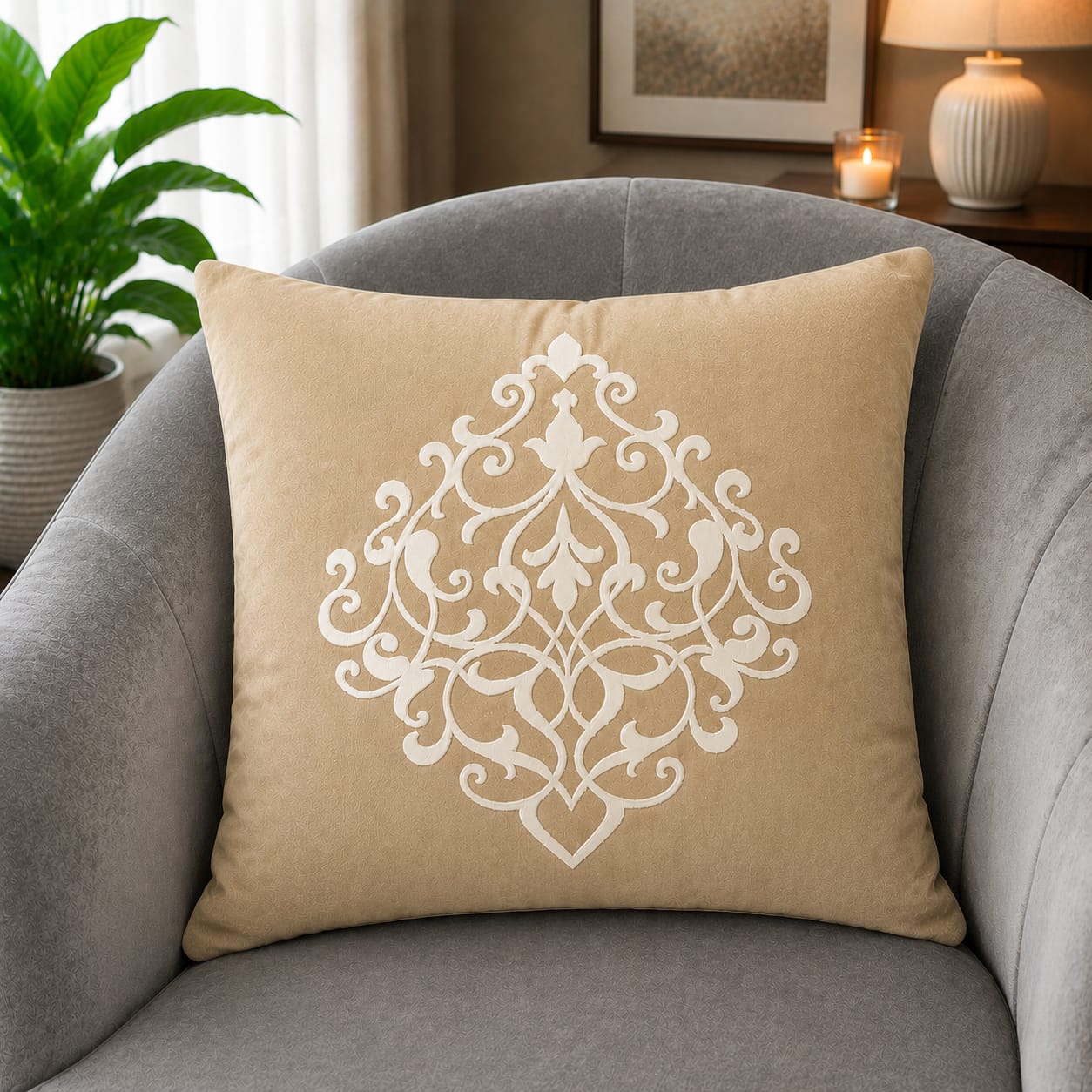 Decent Soft Velvet Cushion Cover Specific Style/ Color Best For Sofa And Bed Decorated By Ayat Bedding