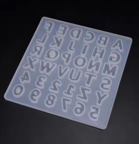 Alphanumeric Mold Silicone Letter Necklace Key Chains Jewelry Pendants Alphabet Molds Resin Epoxy Crafts DIY projects