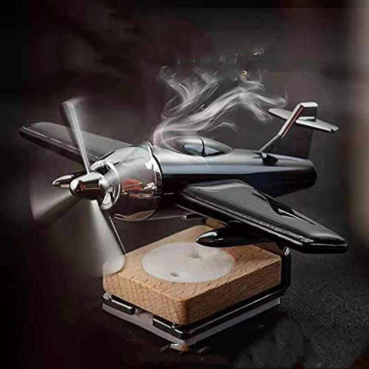 Car Aroma Air Freshener Perfume Solar Powered Glider With Perfume Bottle Multicolor