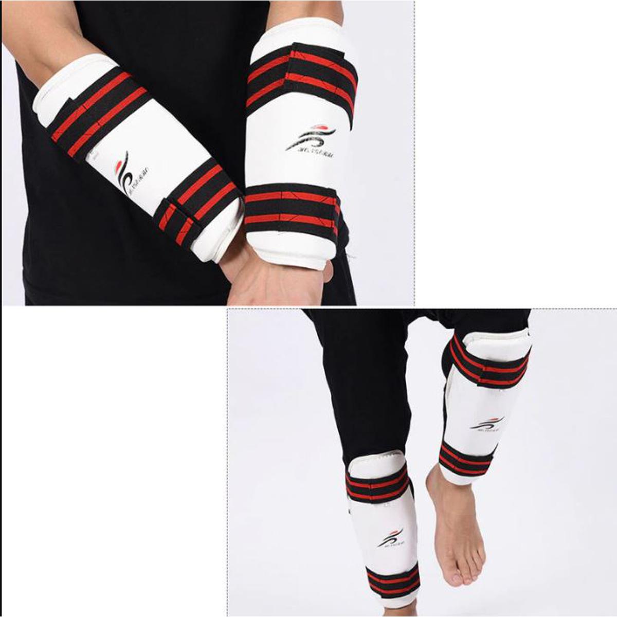 4 pcs Shin guards, Elbow guards TKD Taekwondo , karate , Judo , Martial arts,