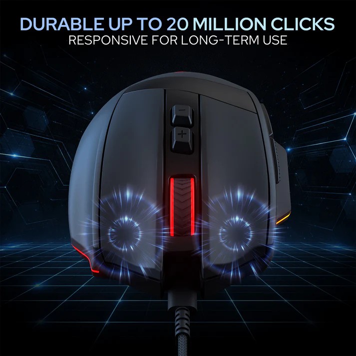Redragon M923 STEALTH Wired RGB Gaming Mouse 24000Dpi with Rapid Fire Button with Programmable Buttons 20 2242133e62f1b306b01781be7d6bf820