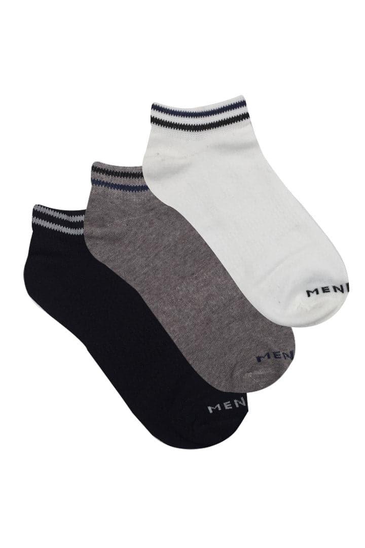 Stylish Men’s Ankle Socks – 3 Pair Cotton Set | Comfortable, Sweat-Resistant & Perfect Fit for Daily Use