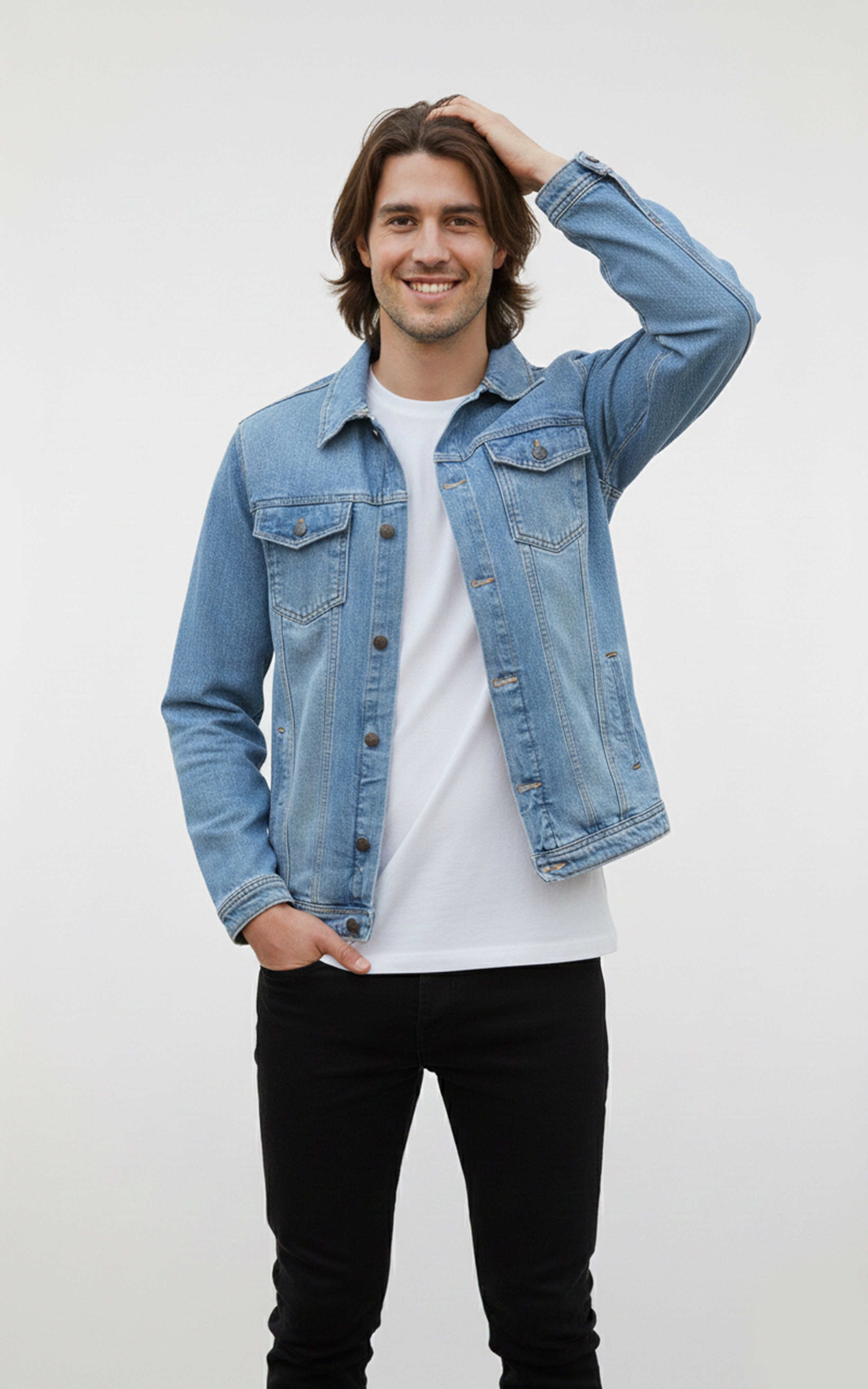 Auditors®️ Denim Jacket Double Pocket Three Colours Available For Mens, Boys & Womens For Winter