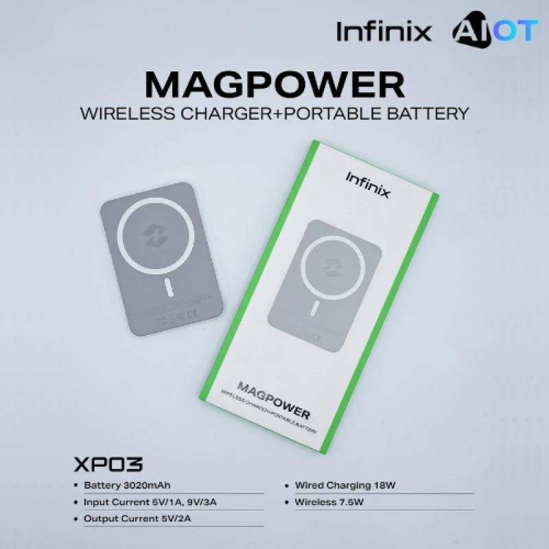 New - Infinix MagPower XP03 Wireless Power bank