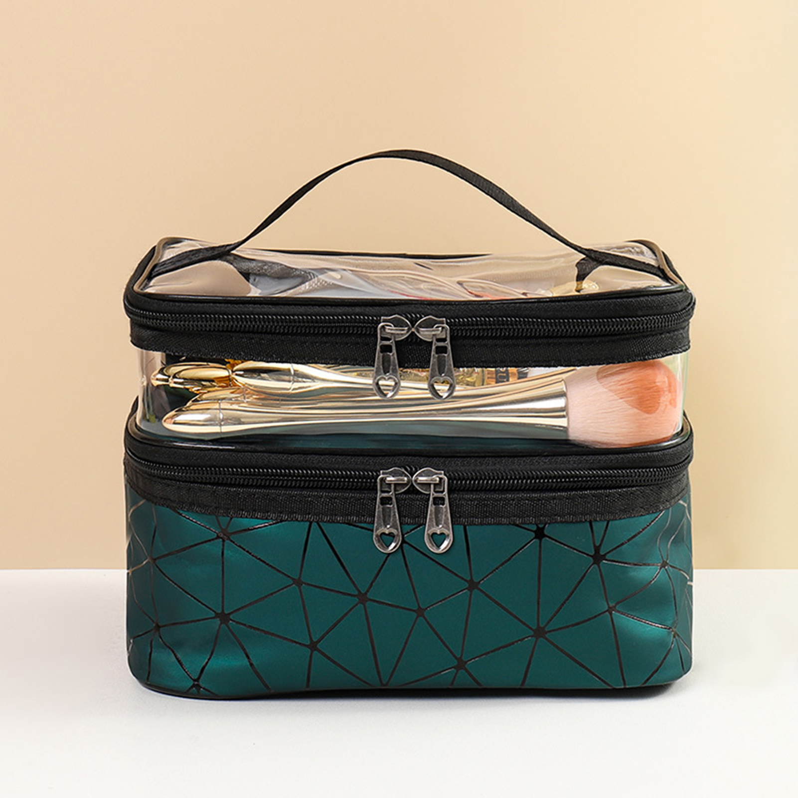 Makeup Bag Transparent Anti-Deformed Toiletries Organizer