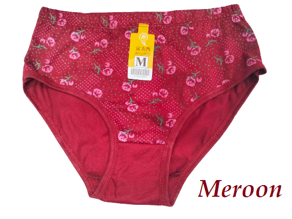 Pack of 5 Multi-Color Women's Cotton Panties, Soft & Durable