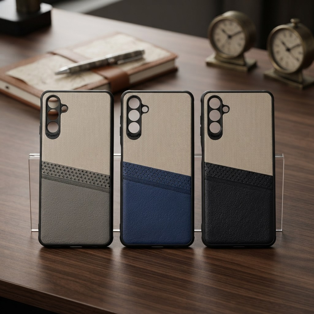 Samsung A04s Case Multicolor Dual Tone Premium Soft Leather Back Cover - Superior & Reliable