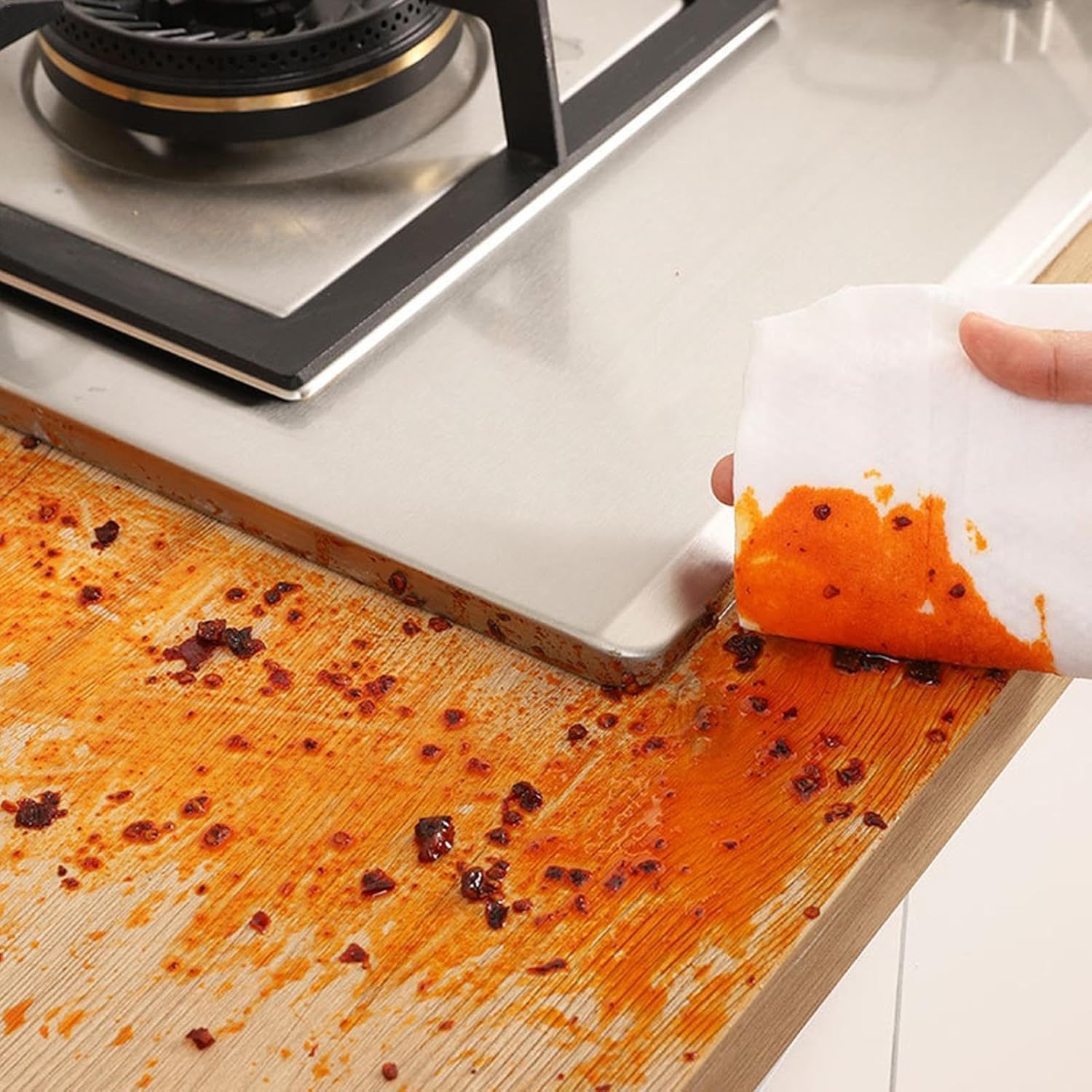 80 Pcs Kitchen Cleaning Wipes Lemon Scent – Effective Cleaning &Amp; Removing Grease &Amp; Stains