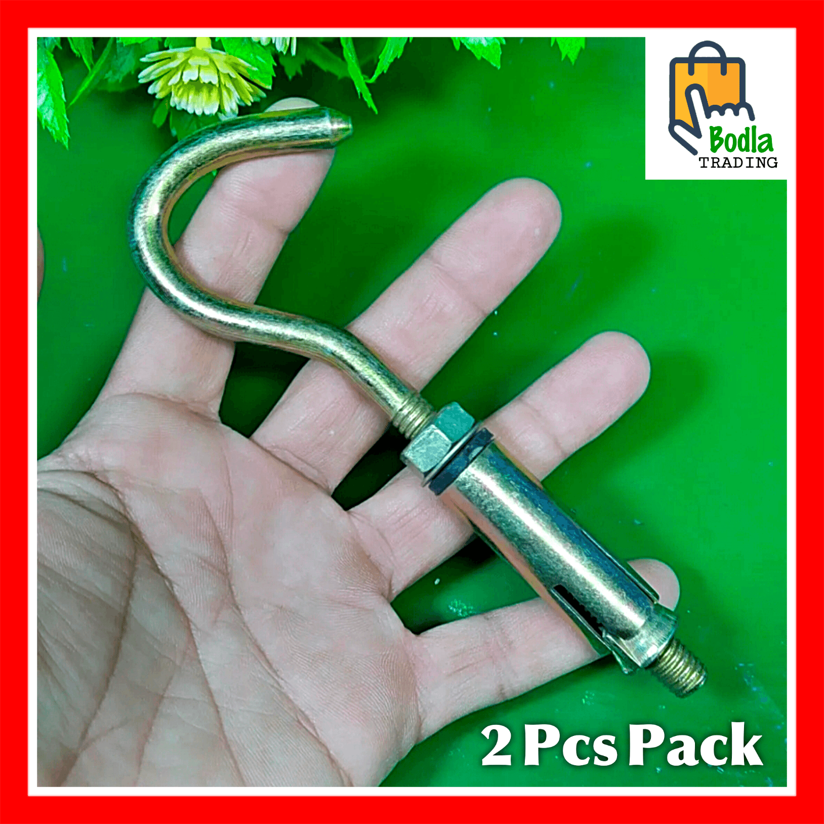 Pack of Pcs 8mm Thick Hook for 17mm hole Dia Ceiling Cradle Fan