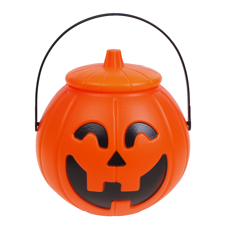 2pcs Halloween Pumpkin Candy Bucket, Trick Or Treat Holder Portable ...