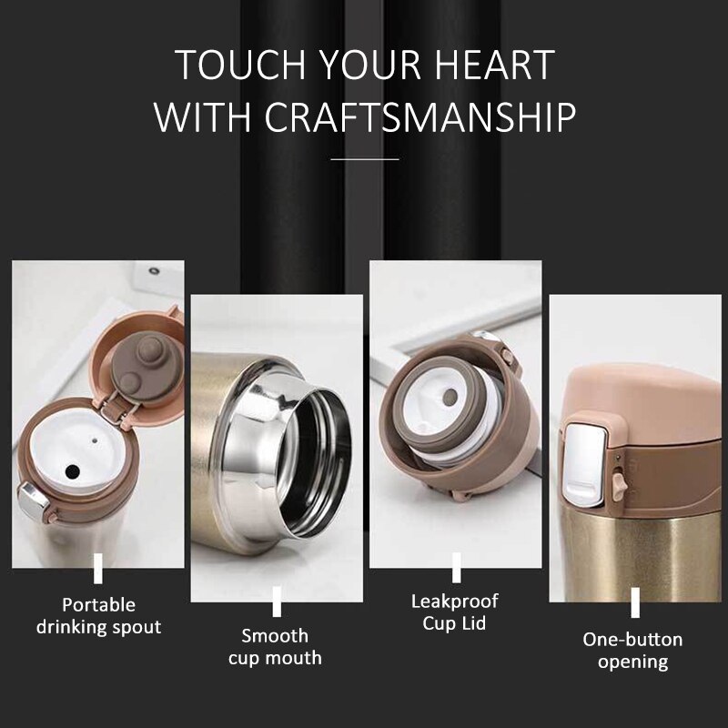 500Ml Water Vacuum Bottle Drink Bottle Plain