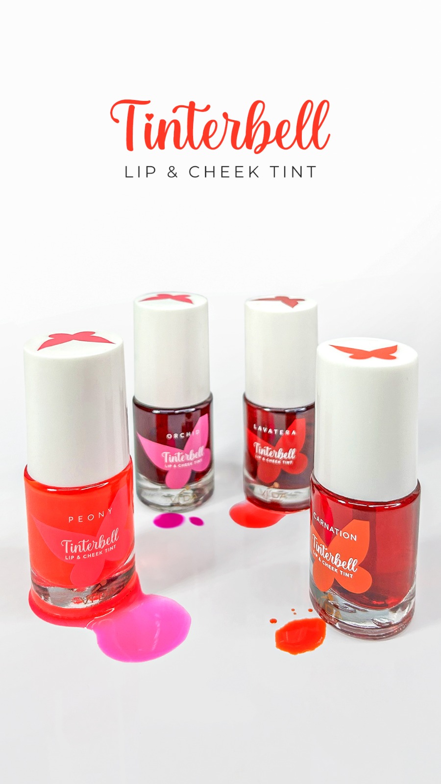 VIDA New York Tinterbell Lip & Cheek Tint – Peony | Liquid Lip Tint & Cheek Tint | Every Day Tint