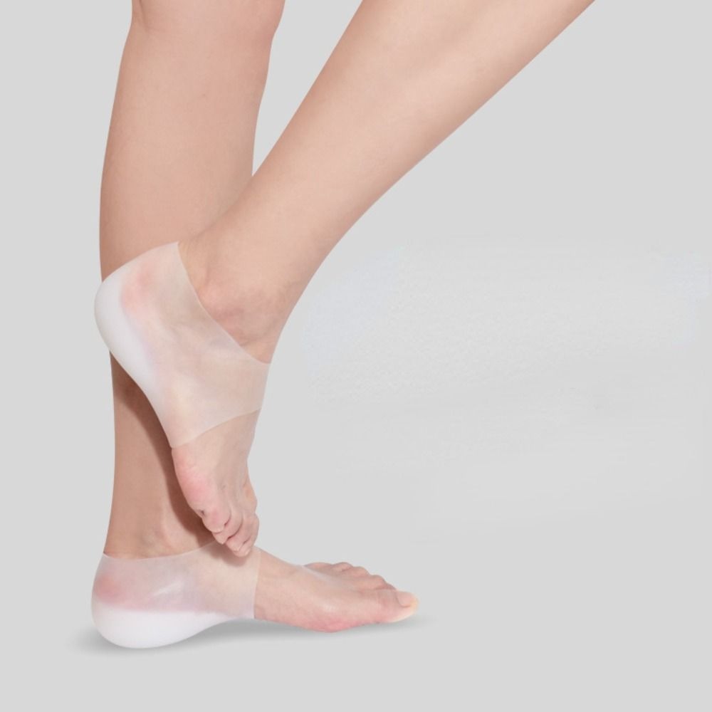 1Pair Silicone Heel Socks Invisible Height Increased Insole for Women Men insoles 2-6cm insoles for plantar fasciitis shoe sole