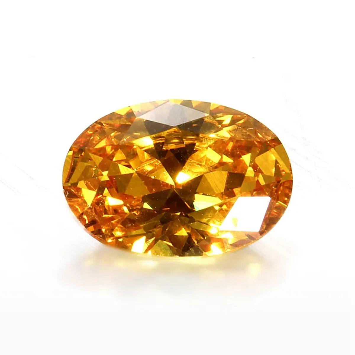 10×14mm Unheated Yellow Zircon Oval shape AAA loose Gemstone Dimond Diy Stone