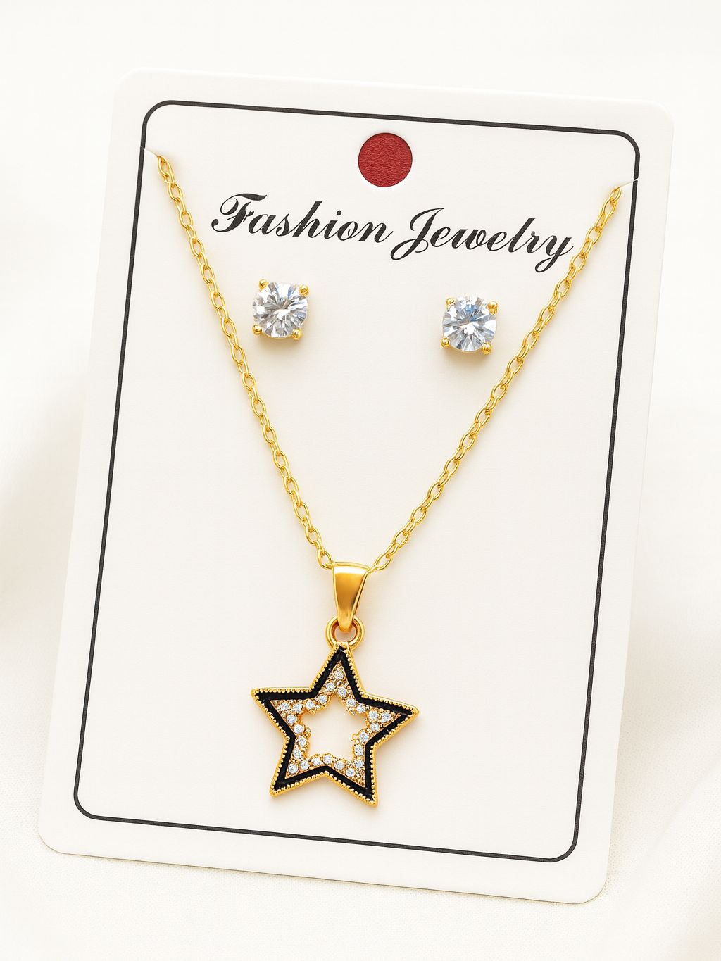 Elegant Pendant Necklace and Earring Set for Women & Girls – Stylish Fashion Jewelry Gift