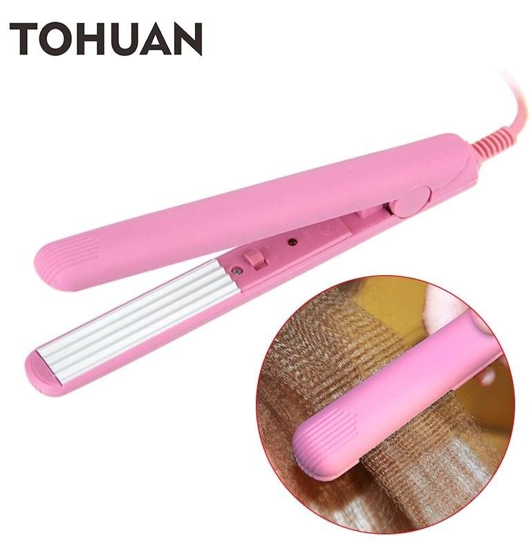 Mini Electronic Hair Crimper Curling Iron