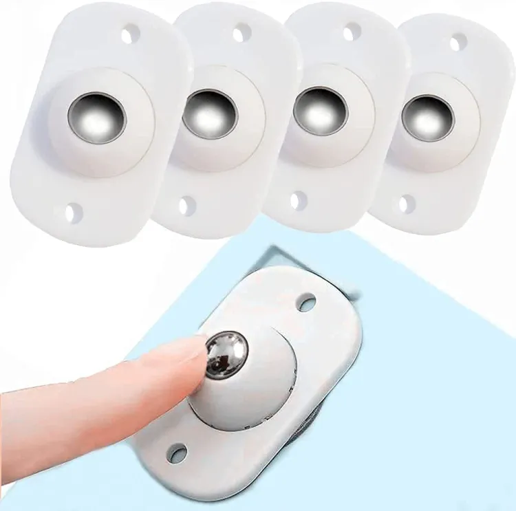 16 pcs trash can caster rollers universal wheel Self Adhesive