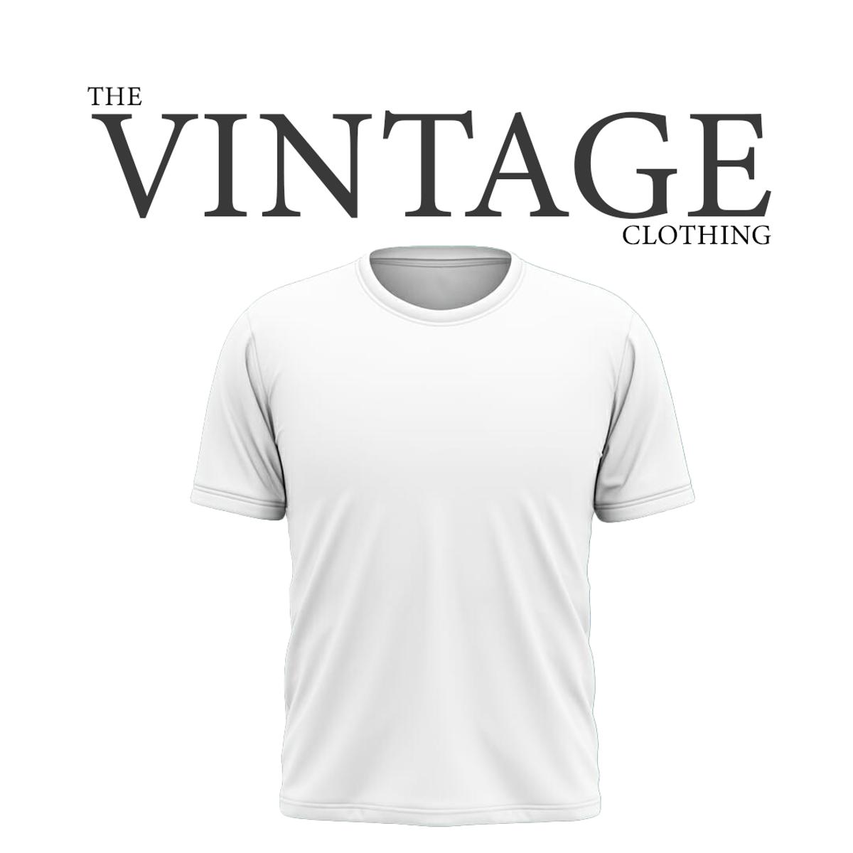 The Vintage Clothing Plain basic imported white t shirt