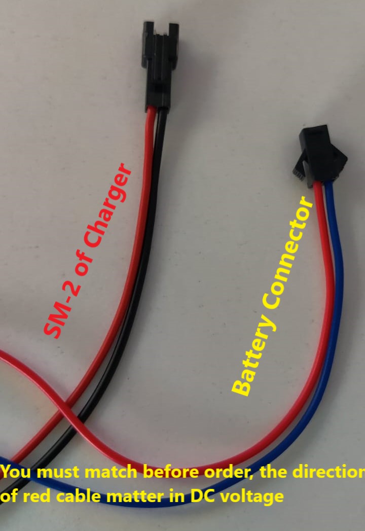 USB Charging Cable For Ni-MH Ni-CD Batteries - 6V SM-2P Connector Charger