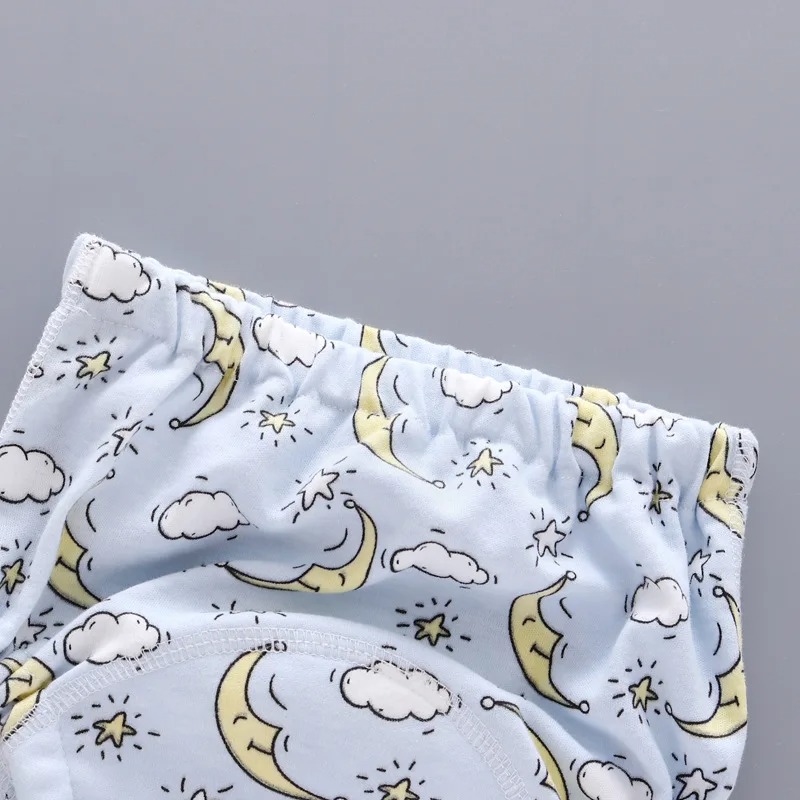 1pcs Baby Waterproof Reusable Training Pants 6 Layer Cotton Baby Diaper Infant Shorts Nappies Panties Nappy Changing Underwear Cloth