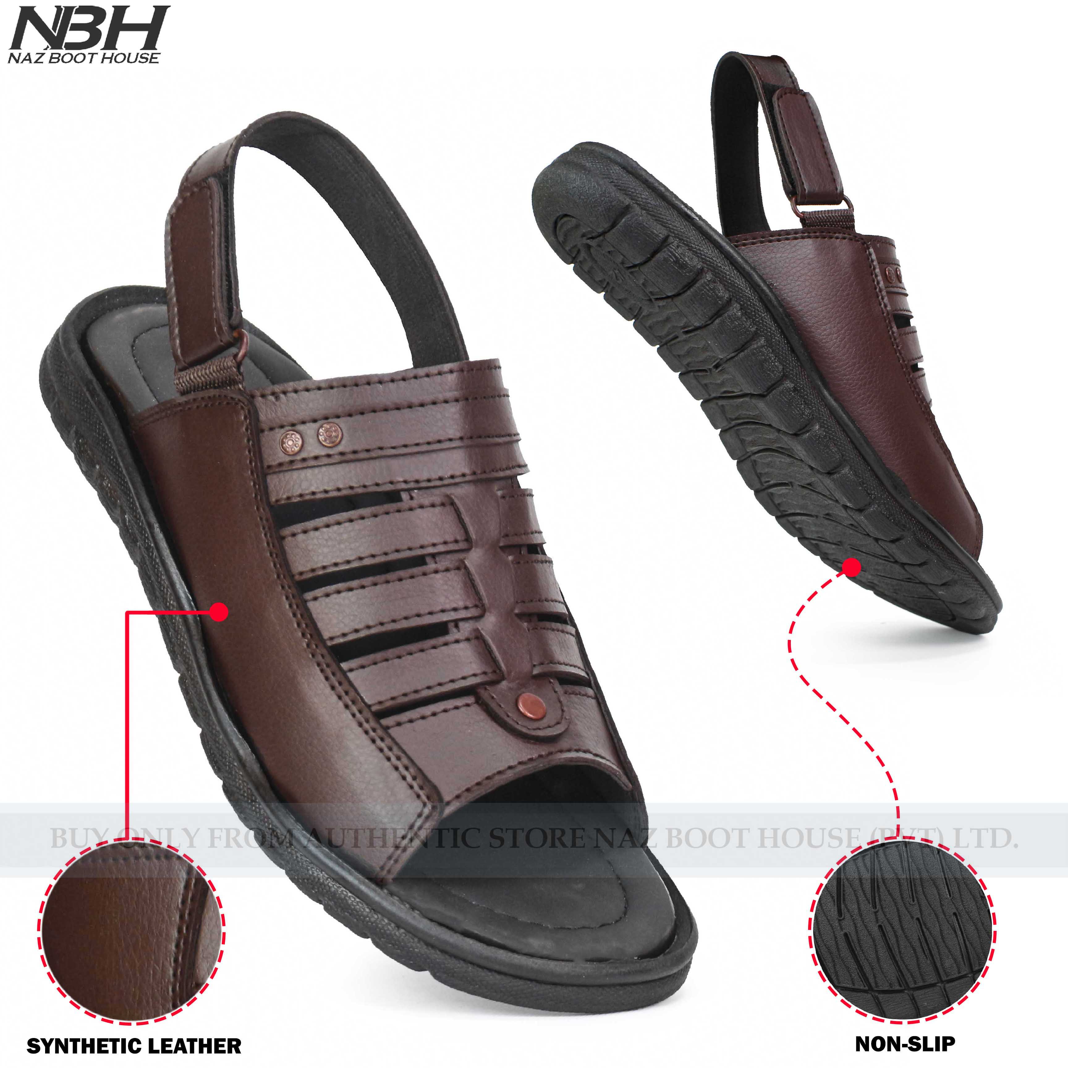 NBH Sandals For Men - Imported Multi Straps Leather Sandals For Boys - Sport Sandals Comfortable And Durable Sandal For Boy - Shoes for Men - Chappal - Perfect Gift For Boys