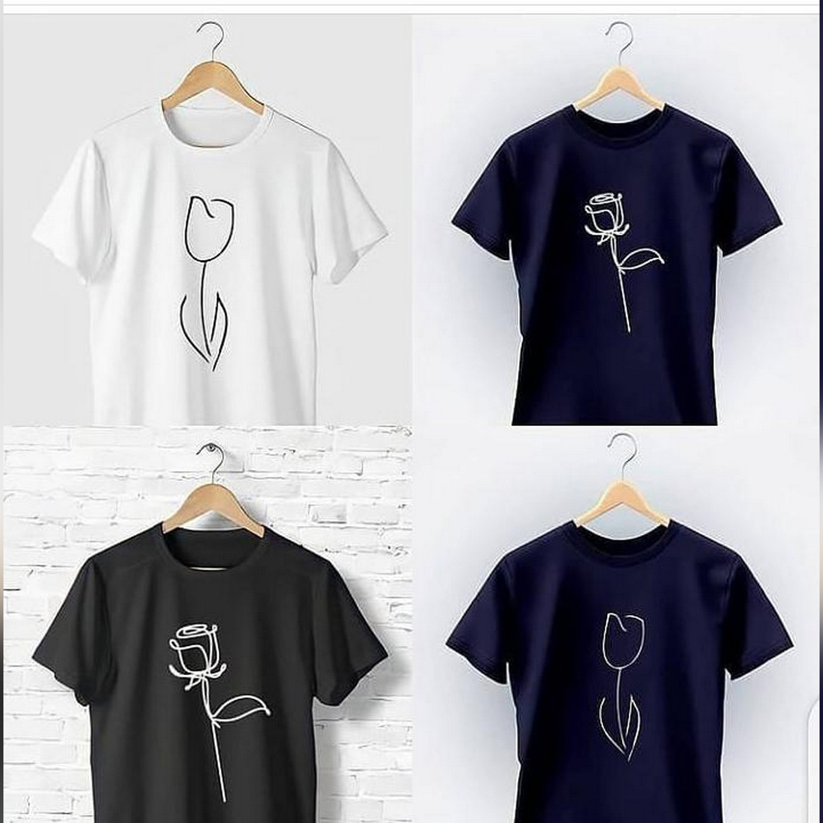 Pack of Summer Cotton T-Shirts For Girls