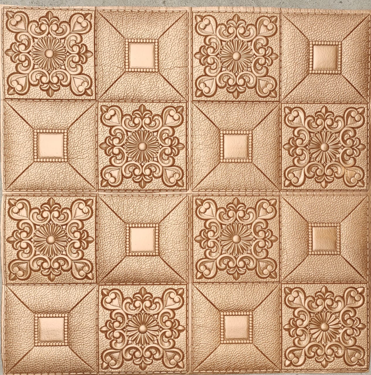 Sticker Decorative Panel Pack of 5 3D Wood Wall Sticker Self-Adhesive Foam Wallpaper Panels Room ...
