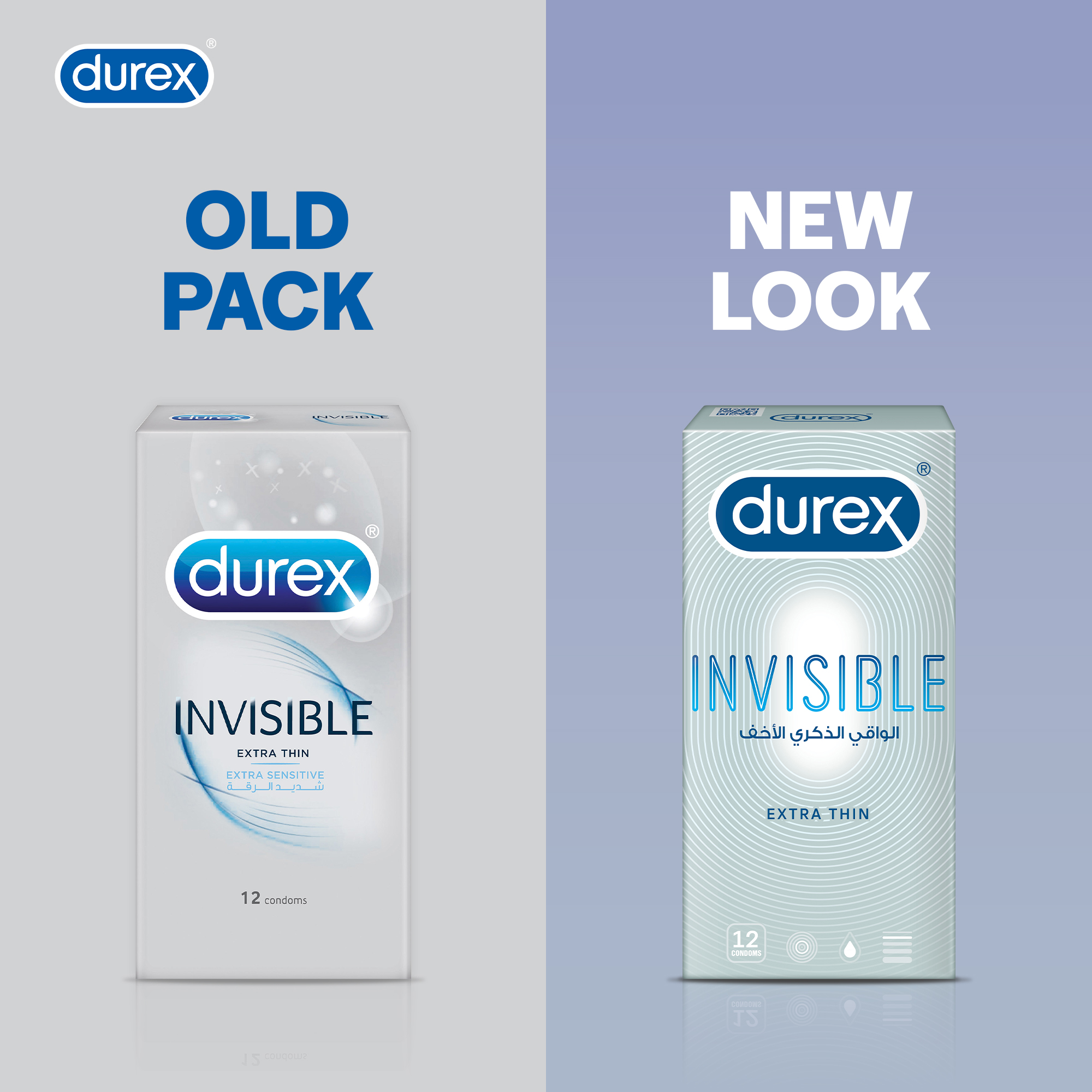 Durex Condoms Invisible 12 Pcs + Durex Very Cherry Lube 50ml