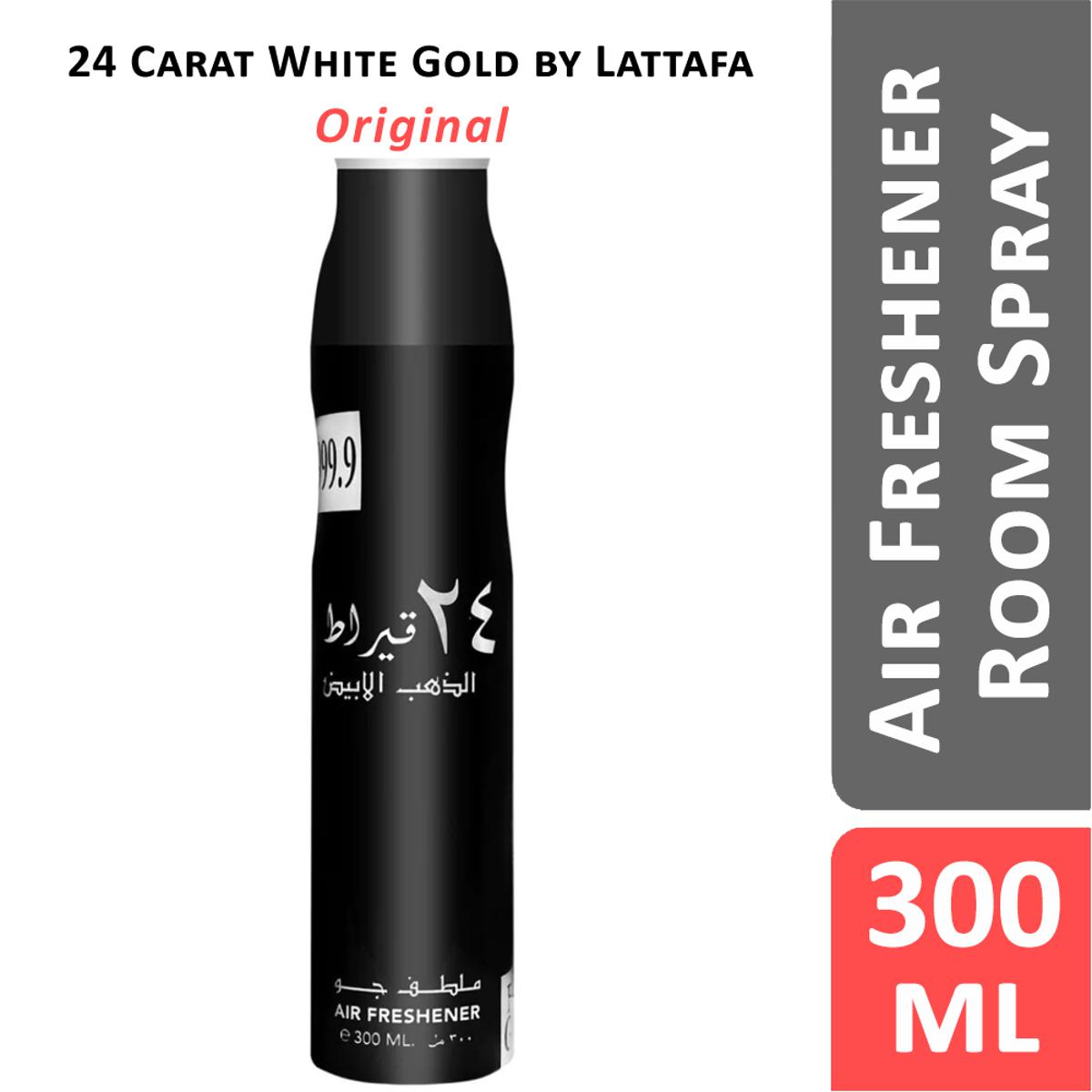 24 Carat White Gold Lattafa Perfumes Air Freshener Room Spray