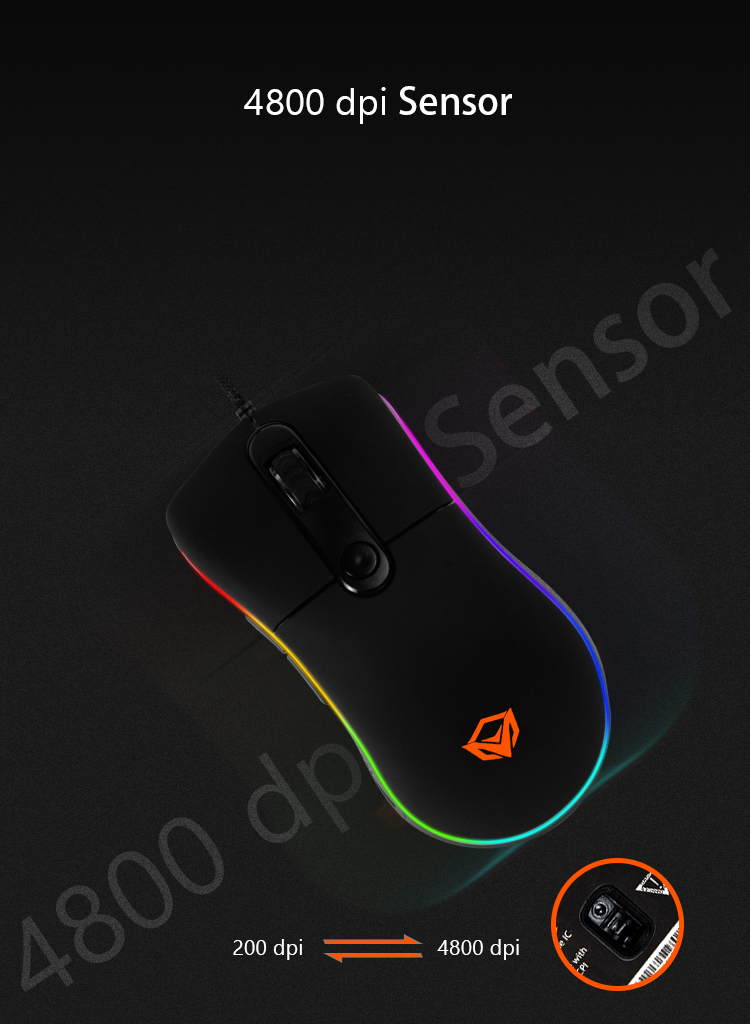 MeeTion GM20 RGB Chromatic Gaming Mouse 4800DPi with Pro Optical Sensor 16 230c506f642ac6b9bf9490cb8569f877