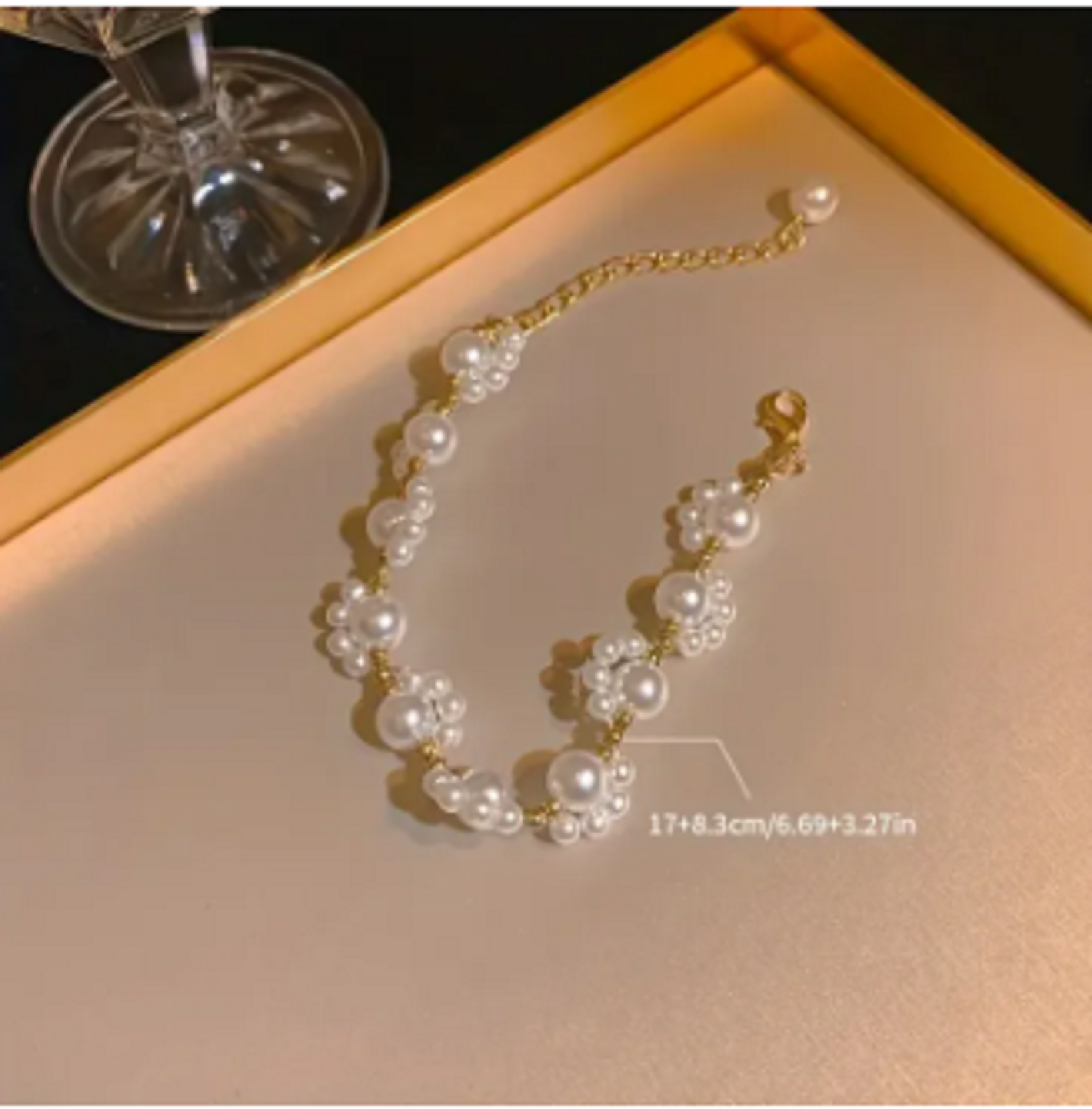 Elegant Cat's Paw Pearl Beaded Bracelet for Girls & Women Fashion Jewelry Cute Charm Bracelet