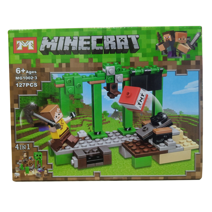 Minecraft 4 in 1 Building Blocks Set For Kids 6+ - 127 Pieces - MG1002 ...
