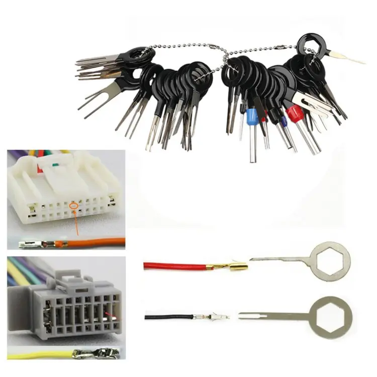 3/11pcs Terminal Removal Tool Car Electrical Wiring Crimp Connector Pin  Extractor Kit Terminal Repair Car Disassembly Tool