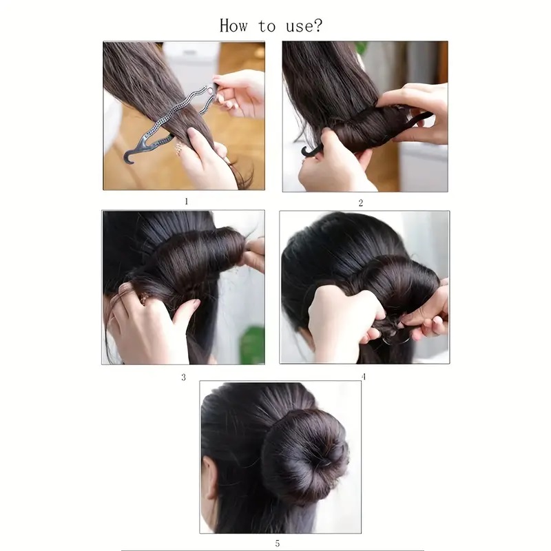 6PCS Hair Braiding & Ponytail Styling Tool Set – Zig Zag Ponytail Makers, DIY Hair Braids Tools, Professional Hair Styling Accessories for Women & Girls