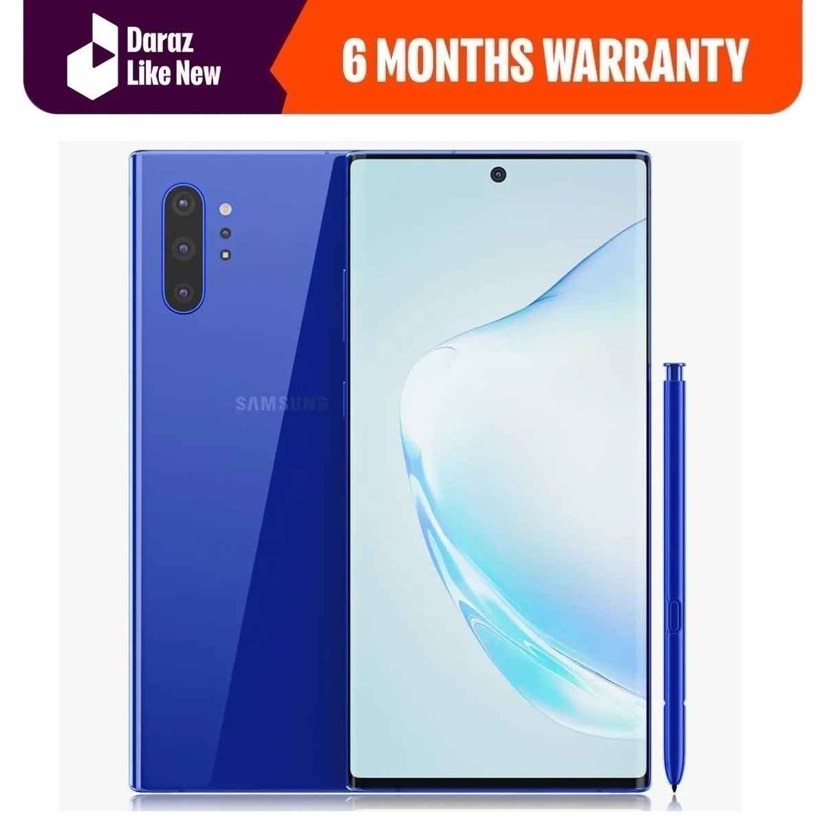 Samsung Galaxy Note 10+, 12GB 256GB, Aura Blue Non PTA Used Daraz
