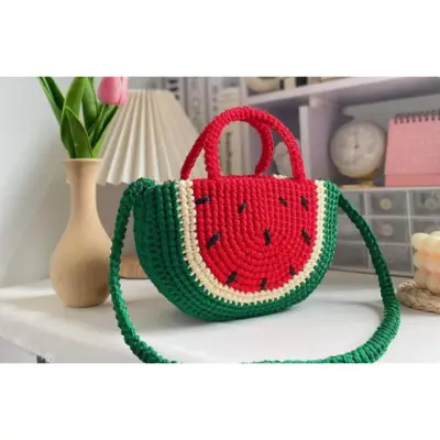 Crochet 2025 watermelon bag