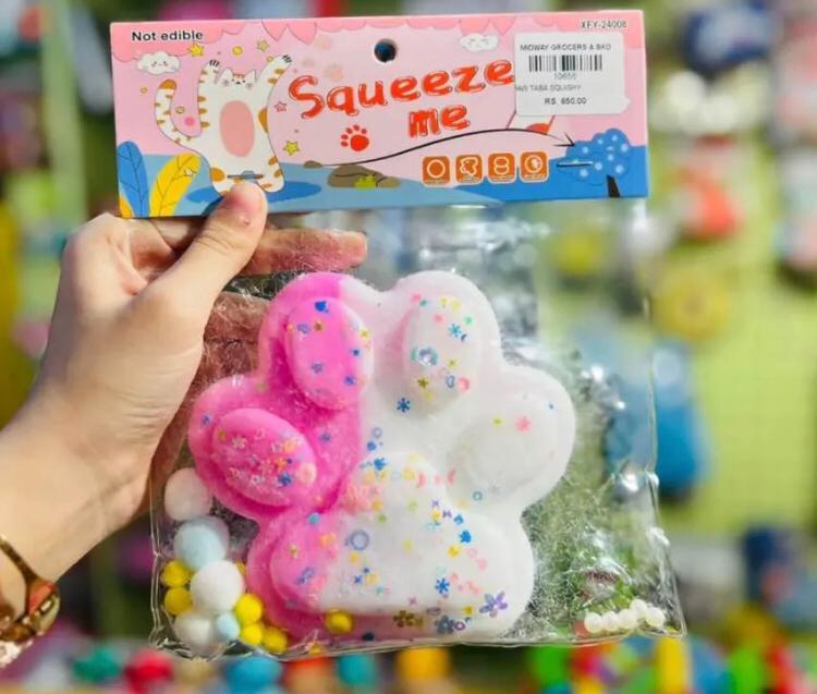 Big Size Taba Squishy Cat Paw Squeeze Toys, Kawaii Squishes Sensory Toys, Stress Relief , Fidget Toys Squishy Novelty Things Suitable for Kids Teenage