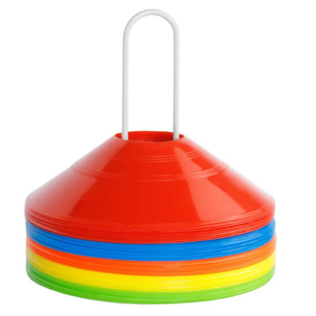 12 Pcs Football Training Cones - Football/Sports/Hockey/Road Marker, Safety and Goal Keeper shin Space Marking in the Ground