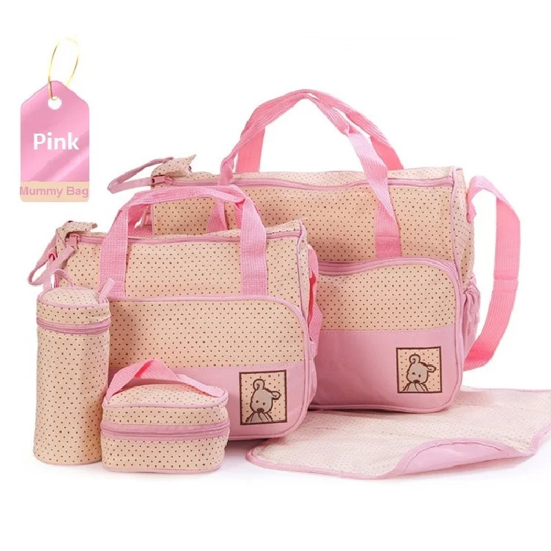 Baby Diaper Bag 5pcs Blue