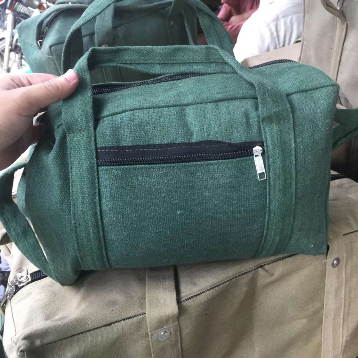 Portable Multi-function Canvas Bag Waterproof Storage Bag Hand Tool Bag Toolkit Case Tools Bag
