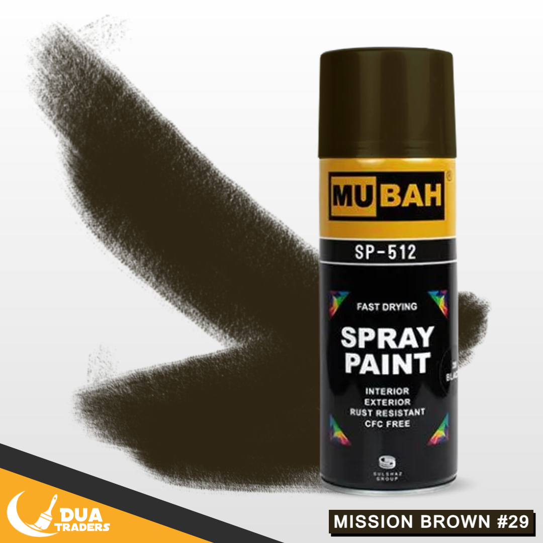 BROWN Spray Paint Mission Brown & Anti Rust Brown, MUBAH Spray Paint ...